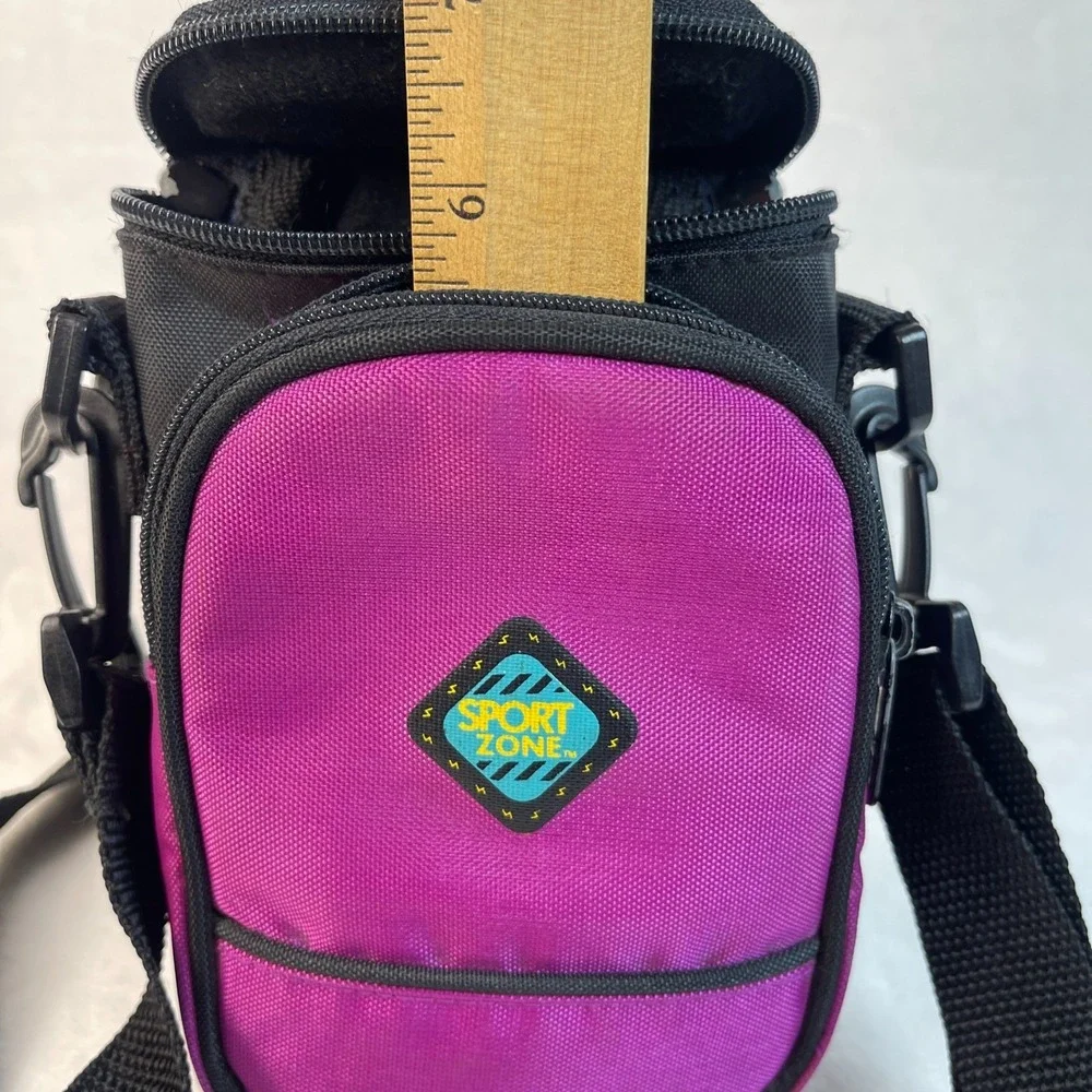 VTG 90s Y2K Sport Zone Camera Carry Case Black Purple Water Resistant